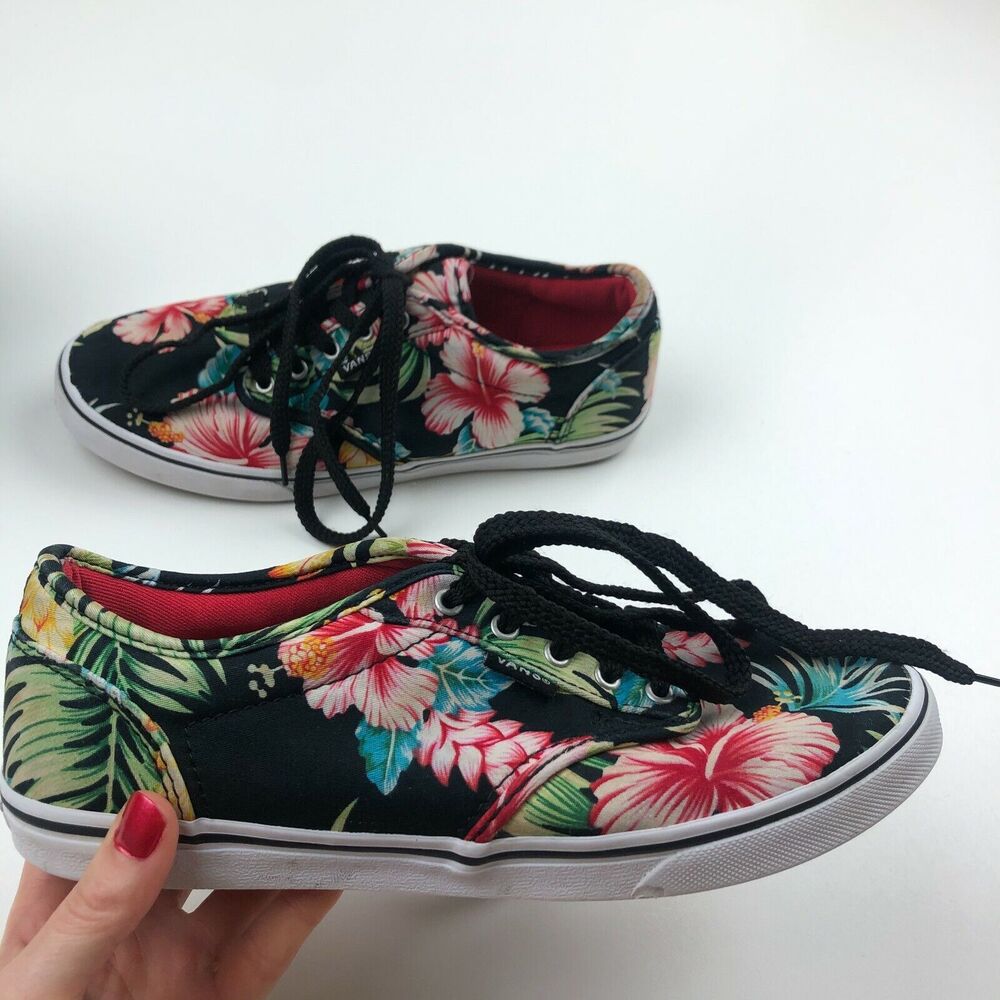 Vans Black Tropical Sneakers Women's Size 7